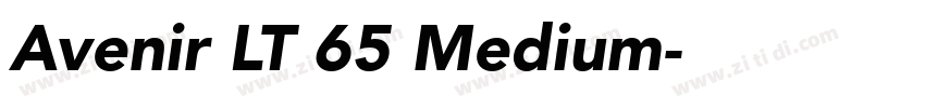 Avenir LT 65 Medium字体转换